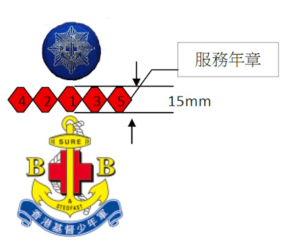 服務年章佩戴方法圖片