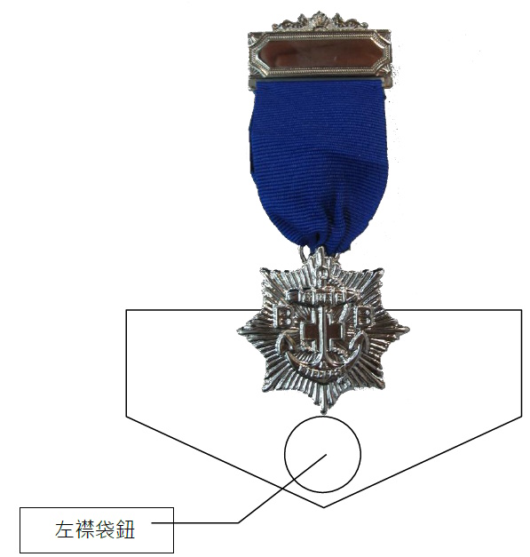 獎章(九)佩戴方法圖片